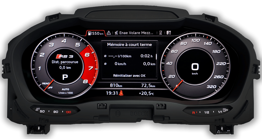 Virtual cockpit instrument cluster from For AUDI A3, S3, RS3, 8V, Q2 facelift
