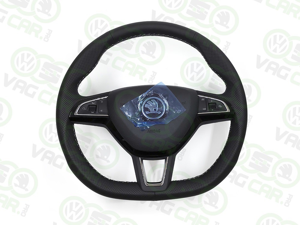 Steering wheel for Skoda Octavia 3 - RS Gray thread