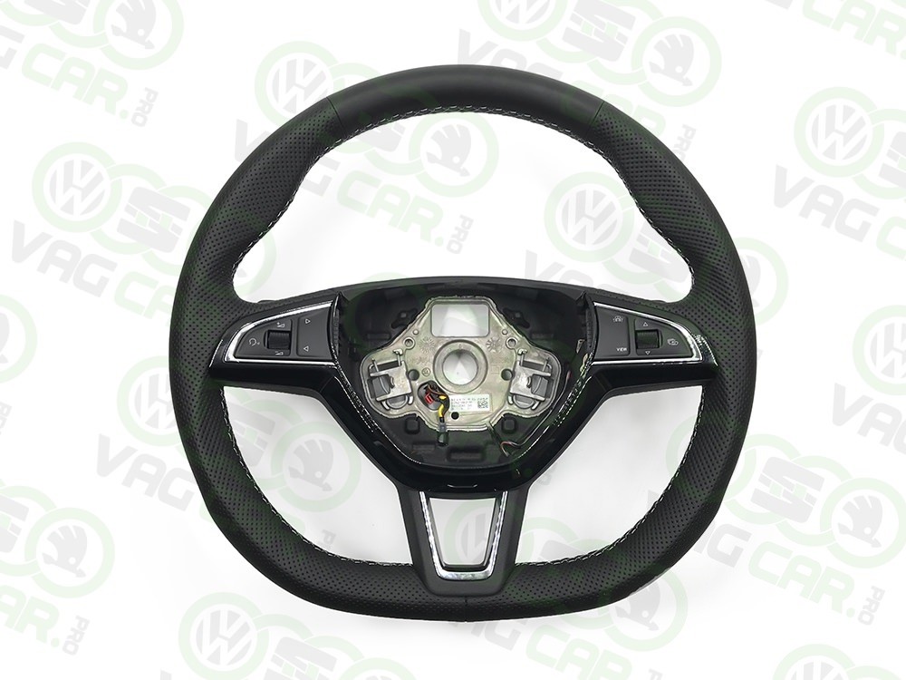 Steering wheel for Skoda Octavia 3 - RS Gray thread