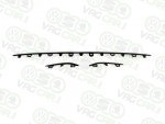 Upper bumper grille trims, black high-gloss, for Skoda Superb 3