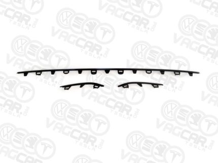 Upper bumper grille trims, black high-gloss, for Skoda Superb 3